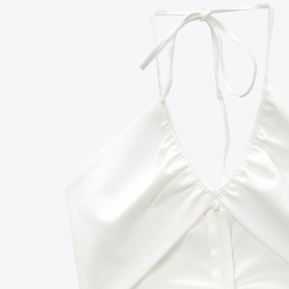 NWT Zara Cutout White Mini Dress - Picture 11 of 11